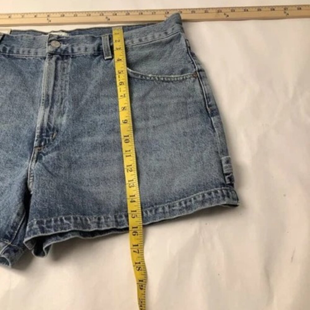 Agolde Light Blue Denim Carpenter Shorts - Picture 6 of 12